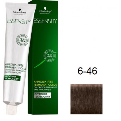 Фарба для волосся Schwarzkopf Essensity безаміачна 6-46 Темно-русявий Бежевий Шоколад 60мл Фарба для волосся Schwarzkopf Essensity безаміачна 6-46 Темно-русявий Бежевий Шоколад 60мл