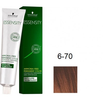 Фарба для волосся Schwarzkopf Essensity безаміачна 6-70 Темно-русявий Мідний Натуральний 60 мл Фарба для волосся Schwarzkopf Essensity безаміачна 6-70 Темно-русявий Мідний Натуральний 60 мл
