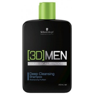 Шампунь очищениющий Schwarzkopf 3D MEN для жирного волосся 250 мл