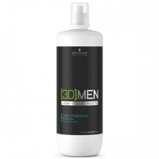 Шампунь очищениющий Schwarzkopf 3D MEN для жирного волосся 1000 мл