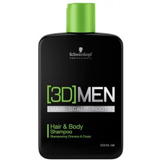 Шампунь для тіла та волосся Schwarzkopf 3D MEN 250 мл