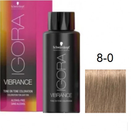 Фарба для волосся Schwarzkopf igora Vibrance безаміачна 8-0 Світло-русявий 60 мл
