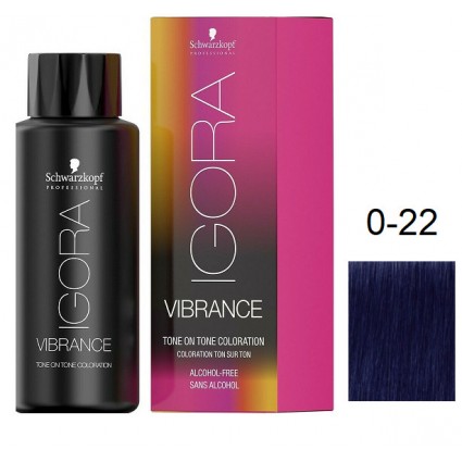 Безаміачна фарба для волосся Schwarzkopf Igora Vibrance Микстон 0-22 Антипомаранчевий 60 мл
