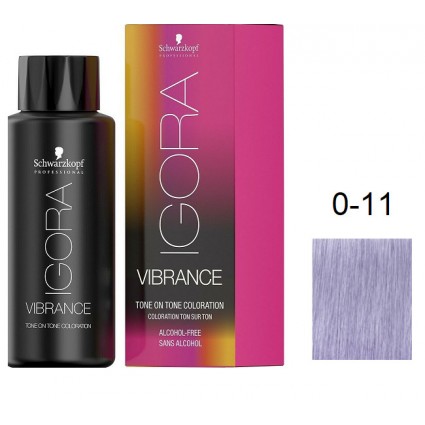 Безаміачна фарба для волосся Schwarzkopf Igora Vibrance Микстон 0-11 Антижелтый 60 мл