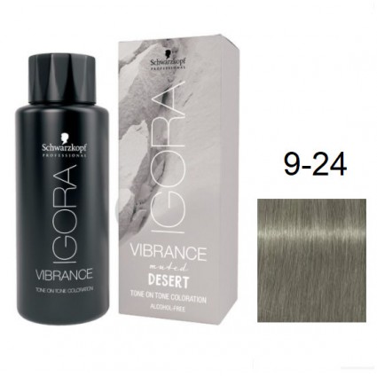 Фарба для волосся Igora Vibrance Raw Essintials 9-24 Світло-бежевий попелясто-бежевий блондин 60мл Фарба для волосся Igora Vibrance Raw Essintials 9-24 Світло-бежевий попелясто-бежевий блондин 60мл