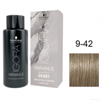 Фарба для волосся Igora Vibrance Raw Essintials 9-42 Середньо-русявий бежево-матовий 60мл