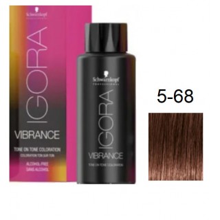 Фарба для волосся Schwarzkopf igora Vibrance безаміачна 5-68 Світло-коричневий і..