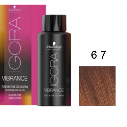 Фарба для волосся Schwarzkopf igora Vibrance безаміачна 6-7 Темно - русявий мідний 60 мл Фарба для волосся Schwarzkopf igora Vibrance безаміачна 6-7 Темно - русявий мідний 60 мл
