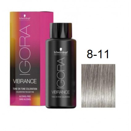Фарба для волосся Schwarzkopf igora Vibrance безаміачна 8-11 Світлий русявий сандре екстра 60 мл