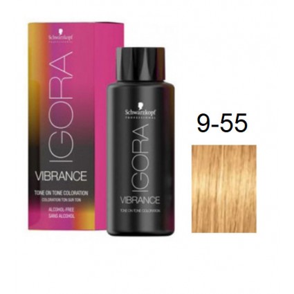 Фарба для волосся Schwarzkopf igora Vibrance безаміачна 9-55 золотистий Блондин екстра 60 мл