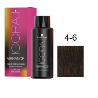Фарба для волосся Schwarzkopf igora Vibrance безаміачна 4-6 Середній коричневий шоколадний 60 мл