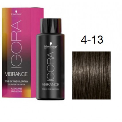 Фарба для волосся Schwarzkopf igora Vibrance безаміачна 4-13 Середній коричневий сандре матовий 60 мл