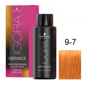 Фарба для волосся Schwarzkopf igora Vibrance безаміачна 9-7 Блондин мідний екстра 60 мл