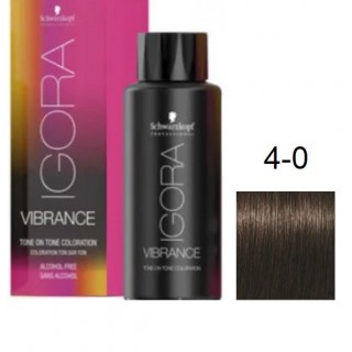 Фарба для волосся Schwarzkopf igora Vibrance безаміачна 4-0 Середньо-коричневий 60 мл