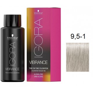 Фарба для волосся Schwarzkopf igora Vibrance безаміачна 9,5-1 Платиновий блондин сандре 60 мл
