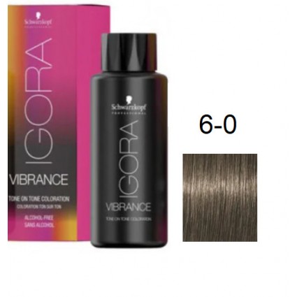 Фарба для волосся Schwarzkopf igora Vibrance безаміачна 6-0 Темно-русявий 60 мл