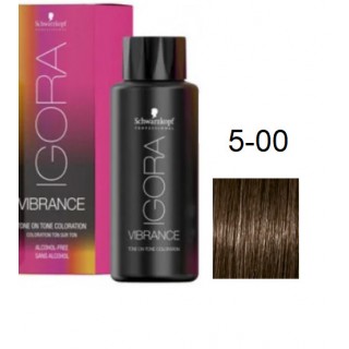 Фарба для волосся Schwarzkopf igora Vibrance безаміачна 5-00 Світлий коричневий натуральний 60 мл