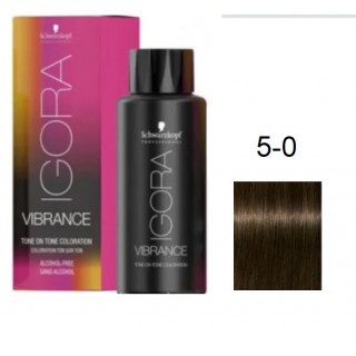 Фарба для волосся Schwarzkopf igora Vibrance безаміачна 5-0 Світло-коричневий 60 мл