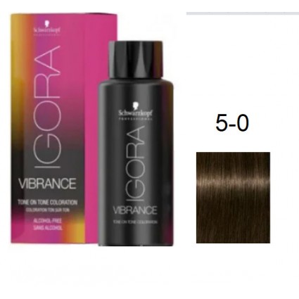 Фарба для волосся Schwarzkopf igora Vibrance безаміачна 5-0 Світло-коричневий 60 мл