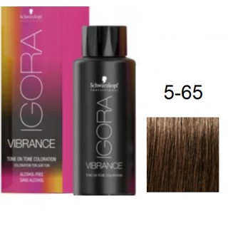 Фарба для волосся Schwarzkopf igora Vibrance безаміачна 5-65 Світло-коричневий шоколадно-золотистий 60 мл