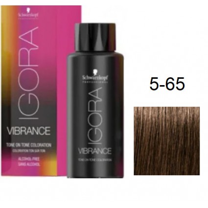 Фарба для волосся Schwarzkopf igora Vibrance безаміачна 5-65 Світло-коричневий шоколадно-золотистий 60 мл Фарба для волосся Schwarzkopf igora Vibrance безаміачна 5-65 Світло-коричневий шоколадно-золотистий 60 мл