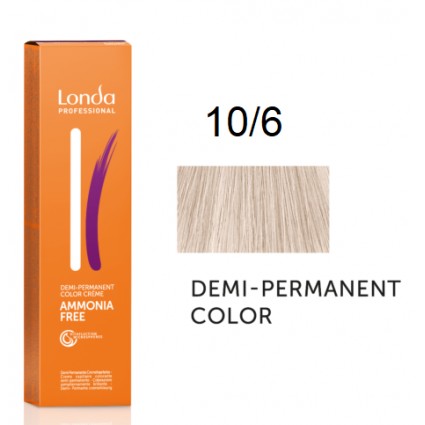 Крем-фарба Londa Professional без аміаку 10/6 Дуже яскравий фіолетовий блонд 60 мл