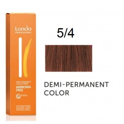 Крем-фарба Londa Professional без аміаку 5/4 Світло-коричневий мідний 60 мл. Крем-фарба Londa Professional без аміаку 5/4 Світло-коричневий мідний 60 мл.