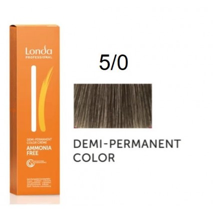 Крем-фарба Londa Professional без аміаку 5/0 Світло-коричневий мідний 60 мл Крем-фарба Londa Professional без аміаку 5/0 Світло-коричневий мідний 60 мл