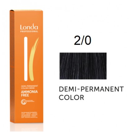 Крем-фарба Londa Professional без аміаку 2/0 Чорний 60 мл. Крем-фарба Londa Professional без аміаку 2/0 Чорний 60 мл.