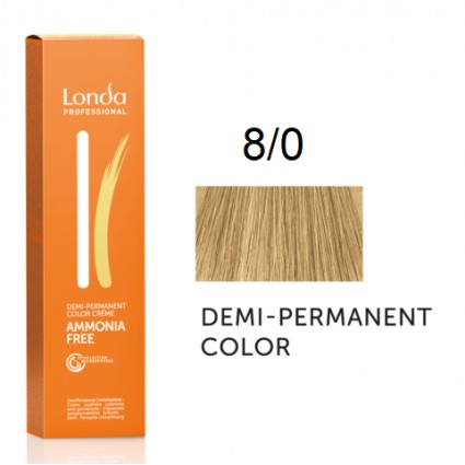 Крем-фарба Londa Professional без аміаку 8/0 Світлий блондин 60 мл. Крем-фарба Londa Professional без аміаку 8/0 Світлий блондин 60 мл.
