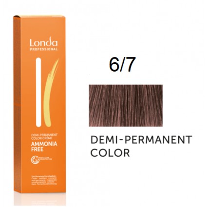 Крем-фарба Londa Professional без аміаку 6/7 Темний коричневий блонд 60 мл. Крем-фарба Londa Professional без аміаку 6/7 Темний коричневий блонд 60 мл.