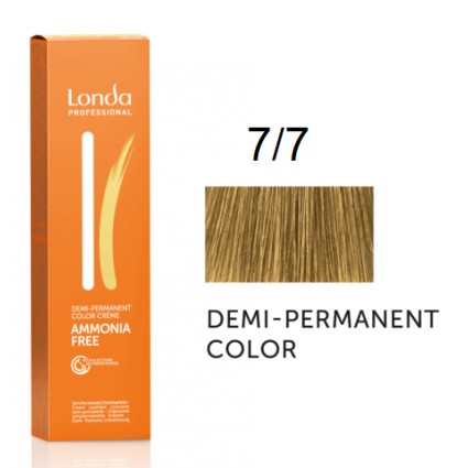 Крем-фарба Londa Professional без аміаку 7/7 Блонд коричневий 60 мл. Крем-фарба Londa Professional без аміаку 7/7 Блонд коричневий 60 мл.