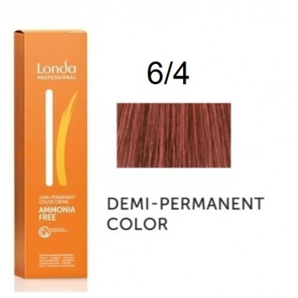 Крем-фарба Londa Professional без аміаку 6/4 Темний блондин мідний 60 мл. Крем-фарба Londa Professional без аміаку 6/4 Темний блондин мідний 60 мл.
