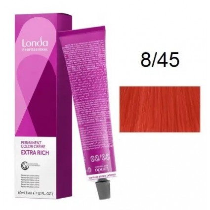 Крем-фарба для волосся Londacolor 8/45 Світлий блондин мідно-червоний 60 мл