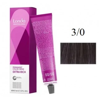 Крем-фарба для волосся Londacolor 3/0 Темно-коричневий 60 мл