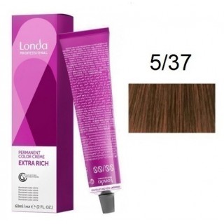 Крем-фарба для волосся Londacolor 5/37 Світло-коричневий золотисто-коричневий 60 мл