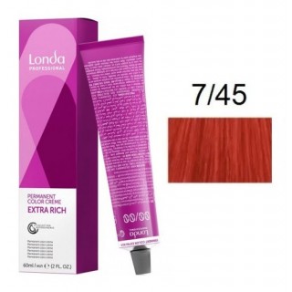 Крем-фарба для волосся Londacolor 7/45 Блондин мідно-червоний 60 мл