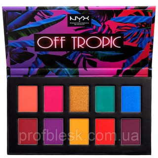 NYX Палетка теней Off Tropic №01 (Hasta La Vista) 10*1.1