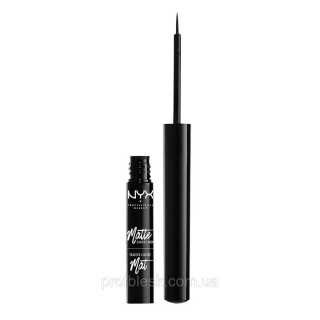 NYX Пoдвoдкa жидкaя мaтoвaя для глaз Mat Liquid Liner (Black) 2 мл