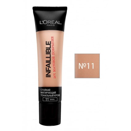 Loreal Infaillible 24H тон. крем №11 (ваніль) 35 мл