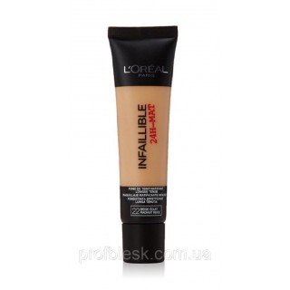 Loreal Infaillible 24H тон. крем №22 (натуральный-бежевый) 35 мл