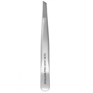Пінцет для брів Staleks Pro Expert 10 Type 3 широкі скошені крайки TE-10/3