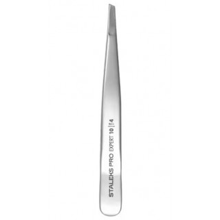 Пінцет для брів Staleks Pro Expert 10 Type 4 вузькі скошені крайки TE-10/4