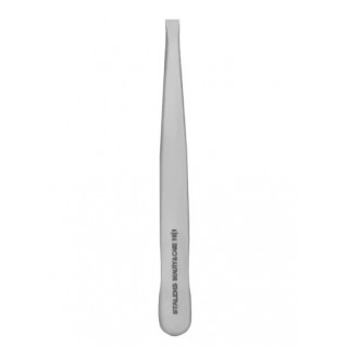 Пінцет для брів Staleks Pro BEAUTY&CARE 10 Type 1 широкі прямі кромки ТBC-10/1