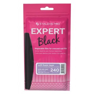 Набір змінних файлів для пилки півмісяць на м'якій основі Staleks Pro Expert 40 240 грит 30 штук DFE-40-240