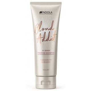 Відтіночний шампунь для світлого волосся з рожевим пігментом Indola Blond Addict Pinkrose Shampoo 250мл