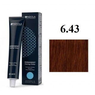 Стійка перманентна крем-фарба Indola 6.43 Темно-русявий мідний золотистий 60 мл