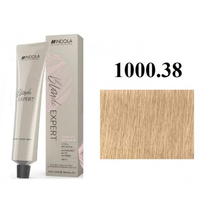 Стійка перманентна крем-фарба indola 1000.38 Блондин золотисто шоколадний
