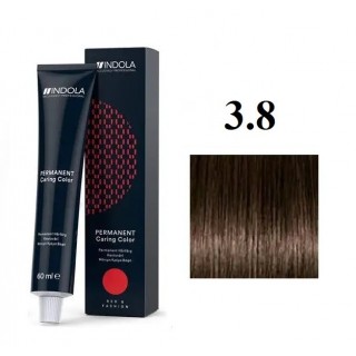 Стійка перманентна крем-фарба indola 3.8 Темно-коричневий шоколадний 60 мл