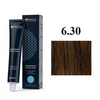 Стійка перманентна крем-фарба indola 6.30 (6.3+) Темний русий злотистий натуральний 60 мл